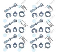 6 Set YOU.S Serratura Porta Blocco Cilindro Anteriore Sinistro Per VW POLO 6N2