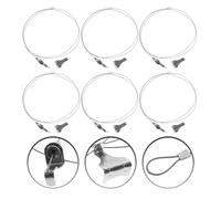 6 Sets Appendi Quadri Attaccaglie Per Ganci Resistenti Kit Sospeso Da Poster