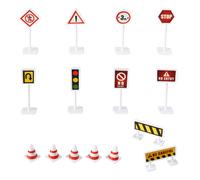 6 Sets Cartelli Stradali Modelli Di Segnali Giocattoli Educativi