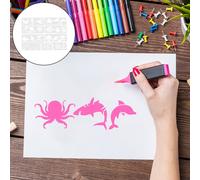 6 Sets Modelli Di Disegno Con Animali Modello Pittura Stencil Da