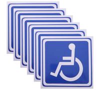 6 Sheets Cartello WC Accessibile Segnaletica Della Porta D'ingresso