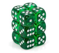 6-sided Dice: Translucent Green by Chessex