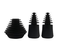 6 sigillanti in silicone per bottiglie: 2 tappi ermetici grandi (5,3 x 4,6 cm) e 4 piccoli (3,0 x 6,1 cm), riutilizzabili per bevande