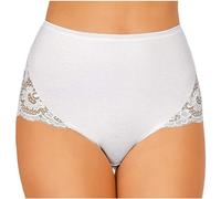 6 Slip da donna culotte maxi vita alta elasticizzato in cotone elastico Jadea 07