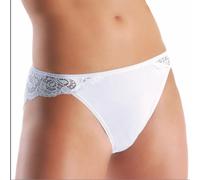 6 slip da donna pizzo JADEA art 789 cotone bielastico mutanda nero bianco v alta