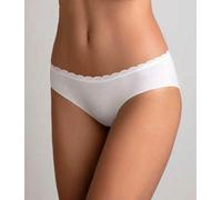 6 Slip donna Cotonella Mini in cotone a vita bassa con vita in pizzo art GD286