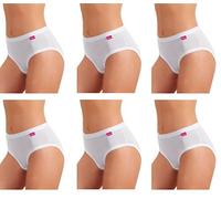 6 slip donna vita alta JADEA art. 786 cotone elasticizzato (3, bianco)