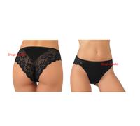 6 Slip Sexy Pizzo Merletto Donna Cotone Elastico Modal Bianco Nero Jadea Sgambat