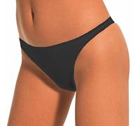 6 Slip tanga donna l'altra COTONELLA cotone elastico 3161 (2, NERO)