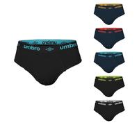 Umbro Pack 6 Paia Slip/Boxer Uomo Cotone Elasticizzato Art.715/716 (Pack 6 Paia Slip Art.715-4 / M)