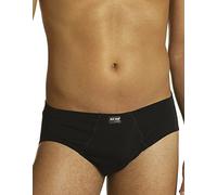 6 Slip Uomo Axiom 2665 in Cotone Elasticizzato Bianco E Nero (4, Bianco)