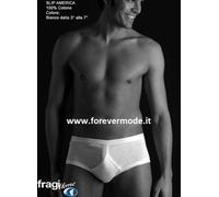 6 Slip uomo Fragi cotone mercerizzato,elastico tubolare con apertura art America