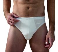GARDA - 6 Slip Uomo Minislip in Cotone Mercerizzato, Elastico Interno, con Ricamo Art. 0925 (Bianco, 7/XXL)