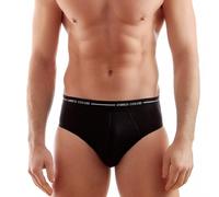 Enrico Coveri 6 Pezzi Slip Uomo in Cotone Bielastico ES1000 Nero 6/XL