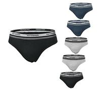 6 Slip Uomo in Cotone Bielastico Nottingham Fianco Medio elastico con logo