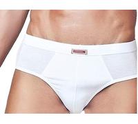 PRIMAL N. 6 Slip Uomo in Cotone BIELASTICO Soft Elastico RIBATTUTO Tinta Unita Assortito (Nero,Blu e Grigio)