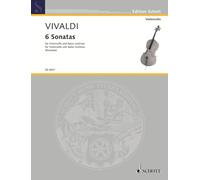 Antonio Vivaldi Six Cello Sonatas (Tascabile)