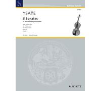 6 sonates Opus 27 et une étude posthume --- Violons solo: et une étude posthume. op. 27. violin.