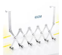 6 Sopra The Door-Hooks Espandibile Wash-Room Appendiabiti Vestiti Telo
