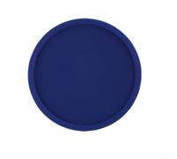 6 sottobicchieri in silicone antiscivolo, rotondi, in gomma, isolanti dal calore, colorati, unici per bevande (blu navy)