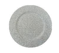 6 Sottopiatti, postotavola,.colore argento, diametro 33 cm, FadeMaison