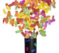 6 SPARA CORIANDOLI COLORATI 40 CM MATRIMONIO MULTICOLORE CANNONE TUBO
