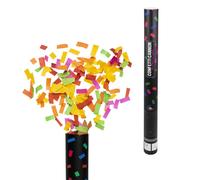 6 SPARACORIANDOLI COLORATI 60 CM MATRIMONIO MULTICOLORE CANNONE SPARA CORIANDOLI