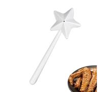 6 spargere spezie, bacchetta da 18 cm, bacchetta a forma di stella, sale e pepe, spezie, dispenser di sale con imbuto, dispenser di sale ricaricabile, lavabile in lavastoviglie