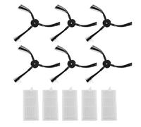 6 spazzole laterali + 5 filtri for accessori for aspirapolvere robot Lidl SilverCrest SSR 3000 A1, ricambio for aspirapolvere