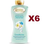 6 SPUMA DI SCIAMPAGNA BAGNODOCCIA CREMA MUSCHIO BIANCO 650ML BAGNO SCHIUMA