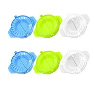 6 stampi multifunzione per ravioli, pressa manuale per empanada, set di pressa per impasti, stampi per ravioli, fatturato (blu, verde, trasparente)