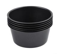6 stampi per muffin in acciaio al carbonio, 100 ml, 200 ml, antiaderenti, per cuocere muffin, cupcake, crostate, popover, friggitrice ad aria e piccoli forni impilabili (tazza corta da 100 ml)