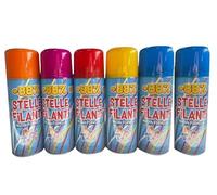 6 Stelle Filanti Carnevale Spray per Bambini Feste 6X Bomboletta FILANTE Colorate Gioco Bambini Scuola