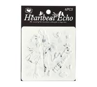 6 stencil a forma cuore per coppie per realizzare cartoline, scrapbooking e decorazioni per la casa, materiali artistici per bambini e adulti Stencil per pittura scavati per animali domestici