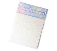 6 stencil a forma di foglie, in PET, per progetti artistici e artigianali, per scrapbooking, biglietti fatti a mano e progetti artistici, fiori, scava fuori, diario, foglie