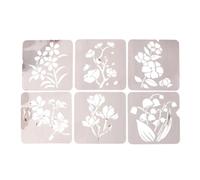 6 stencil floreali retrò modello stencil disegno fiore scava fuori per progetti artistici fatti a mano fiore scava fuori modelli di arte floreale scrapbooking diario