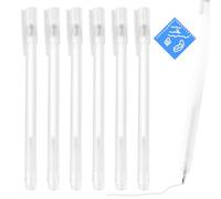 6 stick di colla bianche, ad asciugatura rapida, con punta fine per lavori di precisione, ideali per scrapbooking, artigianato, ufficio e scuola, tenuta pulita e trasparente, stick di colla grande