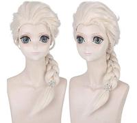 6 stili Principessa Elsa e Anna Parrucca cosplay donne adulte Lunghe trecce beige parrucche marroni Festa di carnevale anna elsa Parrucca capelli sintetici anna elsa PL-309