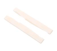 6 Stringa Acustico Osso Ponte Chitarra con Intaglio Parti (Confezione Di 2