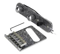 6 Stringhe Chitarra Elettrica Tremolo Bridge Pre-cablato Piastra Di Controllo Set Piastra Di Controllo Predisposto ponte chitarra