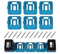6 supporti batteria, batteria da 18 V, supporto da parete, supporto per attrezzi, supporto per macchina, supporto per batteria, adatto per BL1860 BL1850 BL1840 BL1830 con 12 viti