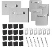6 supporti per foto e specchi gancio cornice Fixatin gancio da parete da tavolo invisibili, ganci adesivi per quadri con adesivo di superficie(6 x 8 cm, 4 x 4 cm)