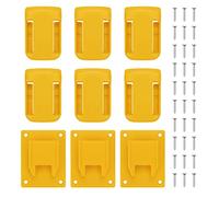 6 Supports De Batterie, 3 Supports De Perçage D'Outil, Support Base Support Batterie Support Batterie, Support De Base D'Outil Support D'Outil Électrique Montage Mural Avec 30 Vis Pour DeWalt 20V 60V
