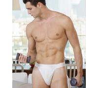 GARDA - 6 Slip Tanga Uomo 100% Filo di Scozia Art.0950 (Bianco, 6/XL)