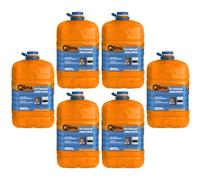 6 Taniche Combustibile Liquido Stufe Portatili 20L Paraffina Premium