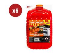 6 TANICHE DA 20 LITRI DI COMBUSTIBILE LIQUIDO "TOYOTOMI CLEAR" - TOTALE DI 12...