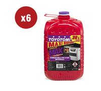 6 TANICHE DA 20 LITRI DI COMBUSTIBILE LIQUIDO "TOYOTOMI MAX" - TOTALE DI 120 ...