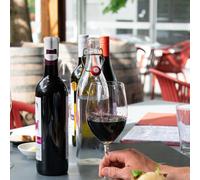 6 tappi per vino in acciaio inossidabile per conservazione sottovuoto (argento)