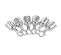 6 tappi terminali in corda dorata con ganci a molla durevoli, tappi terminali