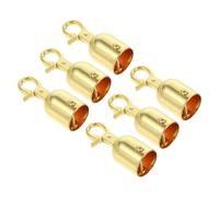 6 tappi terminali in corda dorata con ganci a molla durevoli, tappi terminali